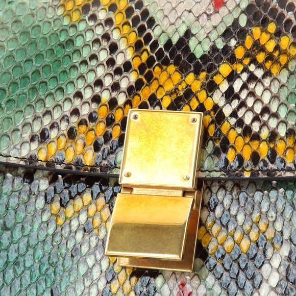 Celine Classic Box Bag Python Medium Multicolor - Picture 7 of 9